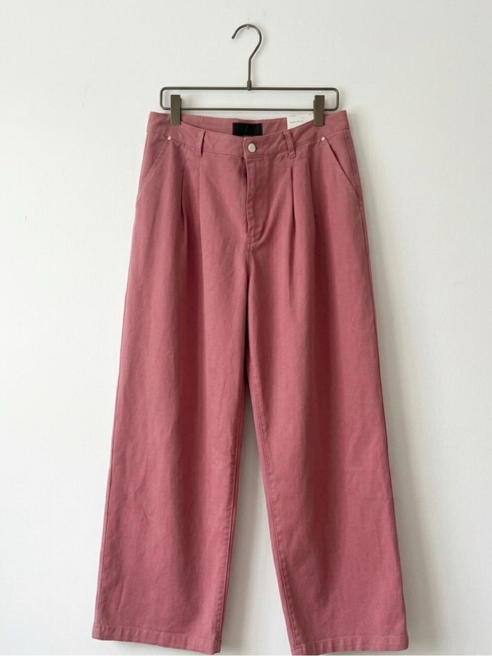 NWT Zara Pleated Wide Leg Pink Pants